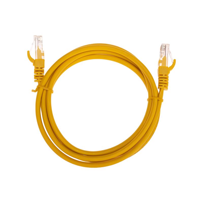Патч-корд U/UTP, CAT 5e, RJ45-RJ45, 26AWG, LSZH, желтый, 1,5м REXANT | 02-0105-105 | REXANT — фото 1 | Sento