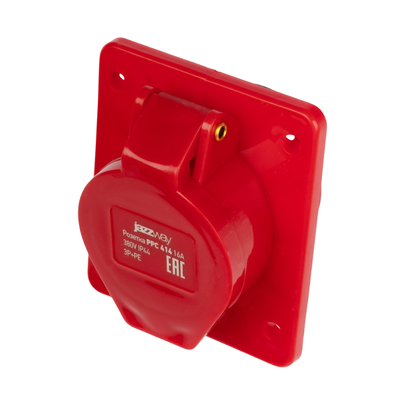 Силовой разъем  PPC 414 3Р+РЕ 16А 380В IP44  | .5072954 |  Jazzway — Jazzway