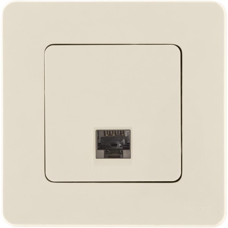 Розетка компьютерная RJ45 категория 6 UTP - Legrand Inspiria - слоновая кость | 673831 | Legrand; замена на арт. ИЭК 6738311 — Legrand