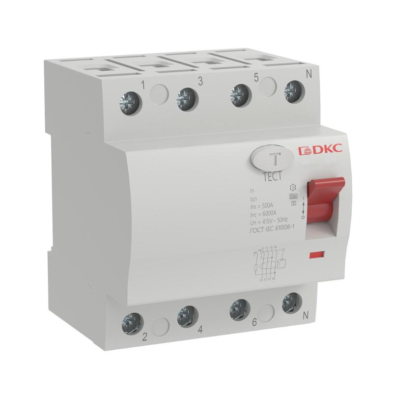 Селективное устройство защитного отключения УЗО ВДТ YON MAX MDL100, 4P, 100mA, 80A, type A-S | MDL100-4P3-80-A-S | DKC — DKC (ДКС)