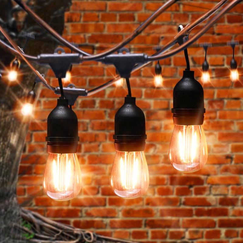 Гирлянда нить Филамент 2, ERABL-FIL2 9,5 м, длина провода 60 см, 20 LED, теплый белый, E27, каучук, 220В, IP44 | Б0056018 | ЭРА — миниатюра 4