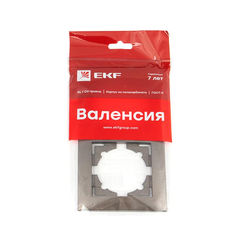 Валенсия Рамка 2-местная графит EKF |  EWM-G-302-60 |  EKF — миниатюра 2