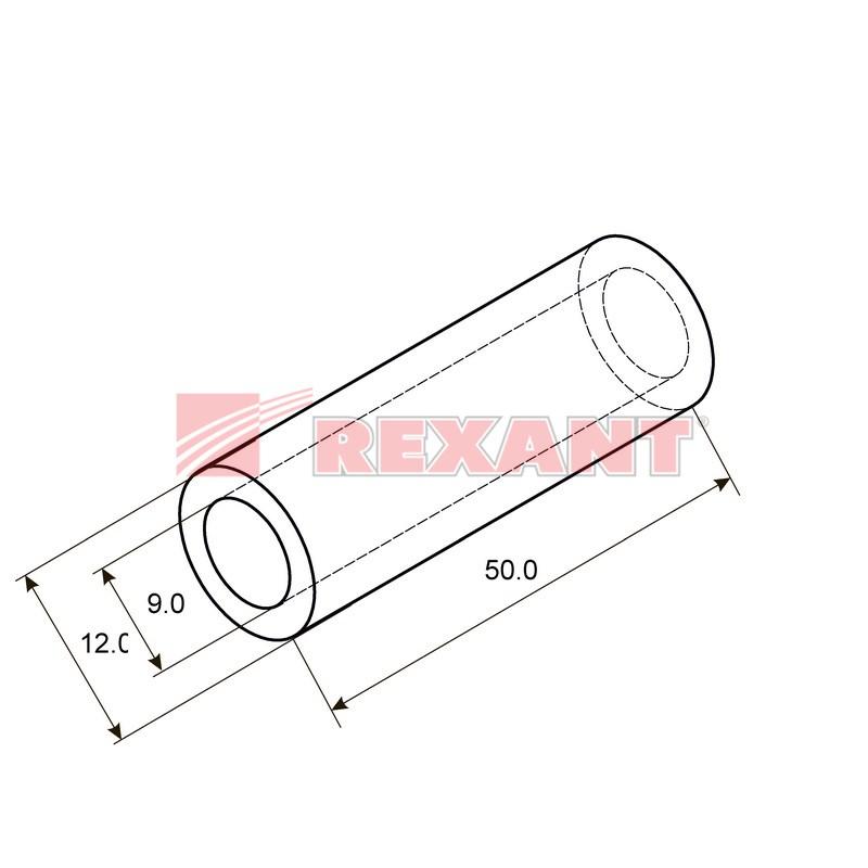 Гильза ГМЛ 35-10 (35 мм² - Ø 10 мм) ГОСТ 23469.3-79 (в упак. 5 шт.) | 07-5357 | REXANT — миниатюра 2