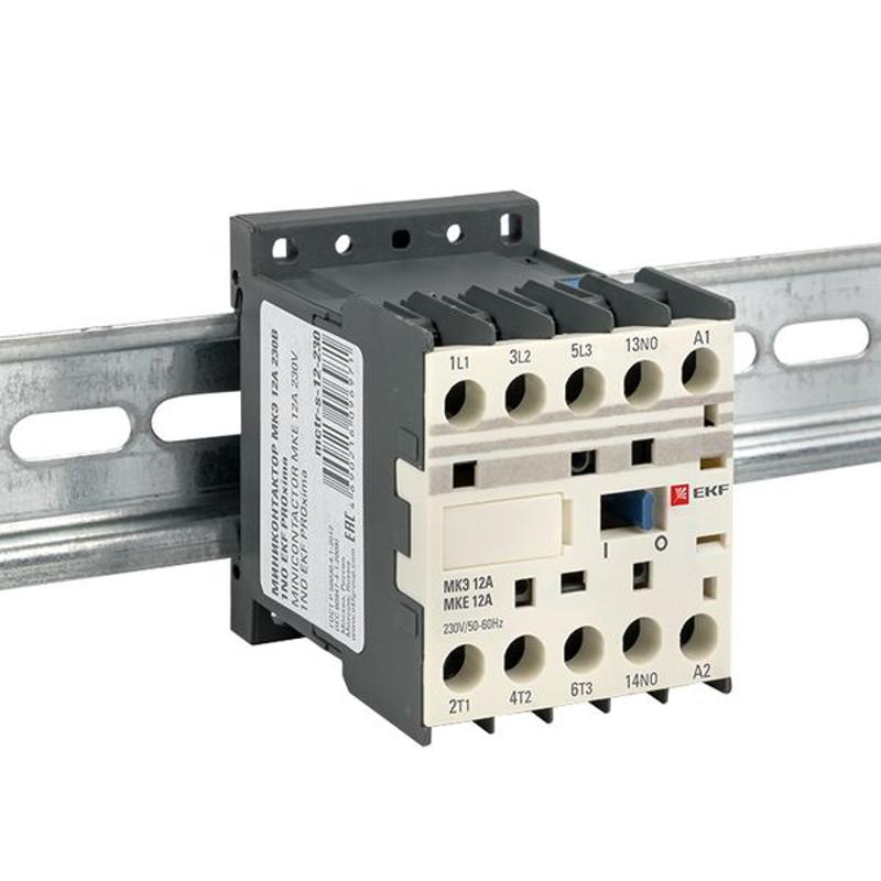 Миниконтактор МКЭ 12А 230В 1NO EKF PROxima | Mctr-s-12-230 | EKF — миниатюра 6
