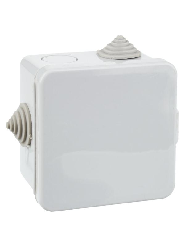 Коробка расп. КМ41238 80х80х50мм о/к IP54 7 вв. (7035) | UKO31-080-080-050-K03-54 | IEK — миниатюра 2