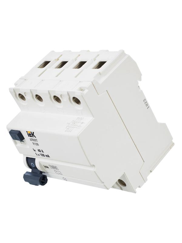 Выключатель дифференциальный (УЗО) R10N 4P 40А 100мА тип AC ARMAT | AR-R10N-4-040C100 | IEK — миниатюра 6