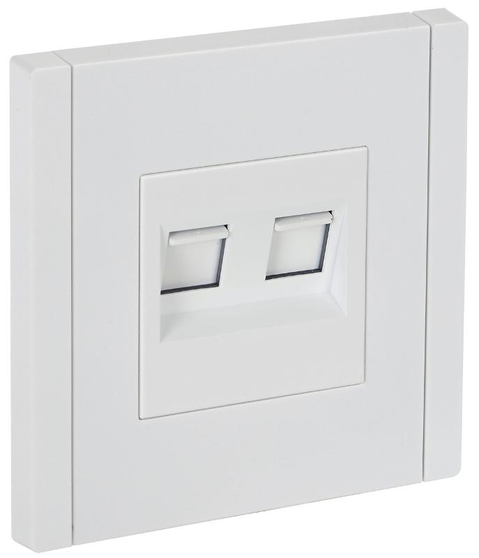 FORTE&PIANO Розетка комп. 2-ая RJ45 кат.5E FP233 белый | FP-K20-1-K01 | IEK — IEK (ИЭК)