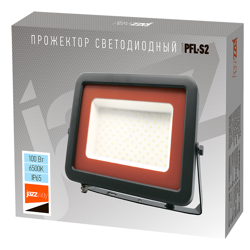 Прожектор светодиодный СДО  PFL- S2 -SMD-100w IP65 NEW(с клапаном) | .2853325D | Jazzway — миниатюра 6