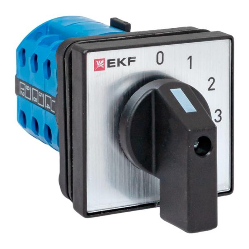Переключатель кулачковый ПК-1-102 10А 2P «0-1-2-3» IP65 | pk-1-102-10-65 | EKF — миниатюра 1