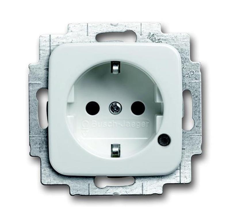 Розетка Schuko с индикацией LED, Reflex, белый | 2013-0-5281  | 2CKA002013A5281 | ABB — ABB