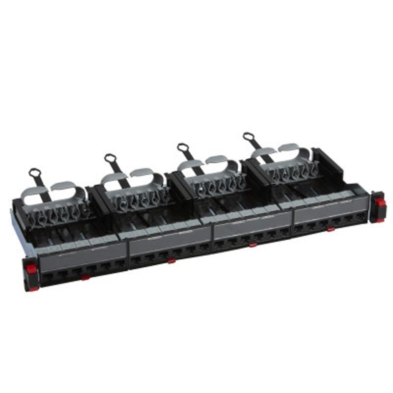Патч-панель укомплектованная - 19'' - 1U - категория 5е - UTP - 24 x RJ 45 — миниатюра 2