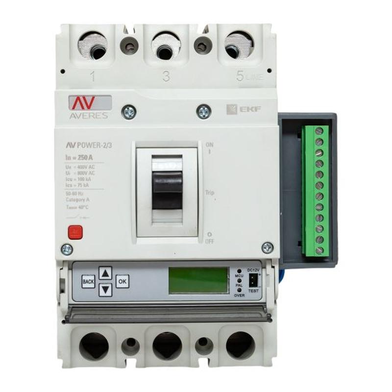 Выключатель автоматический AV POWER-2/3 250А 100kA ETU6.2 AVERES | mccb-23-250H-6.2-av | EKF — миниатюра 19