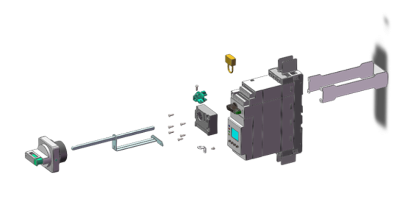 РУКОЯТКА ЧЕРНАЯ GM2/GM3/MFS | GMAPB54 | SE — Systeme Electric