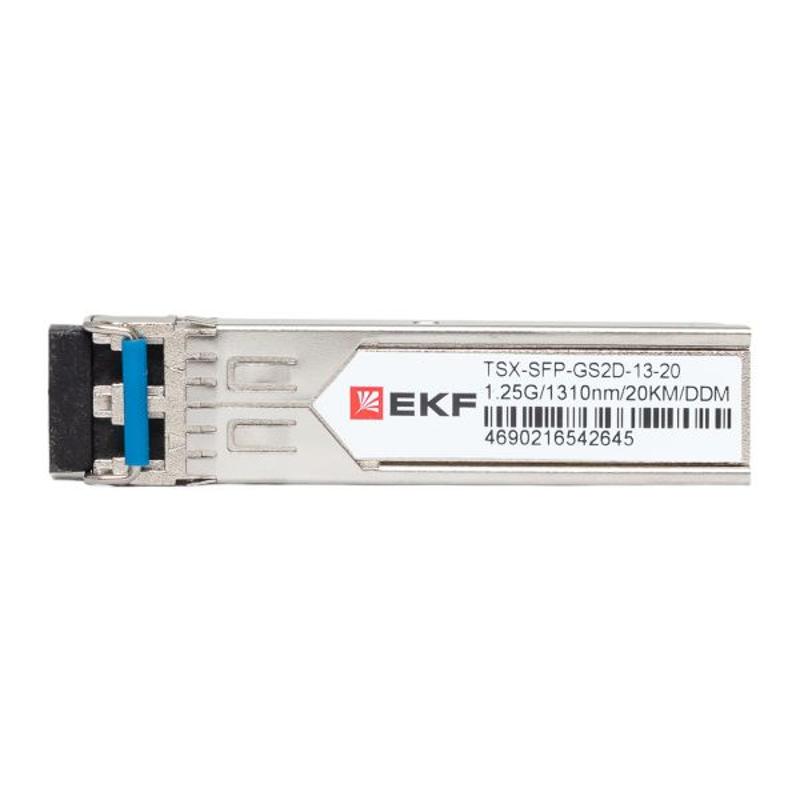 SFP модуль 1,25Гбит двойное одномодовое оптоволокно 1310нм дальность 20км TSX |TSX-SFP-GS2D-13-20|EKF — миниатюра 9