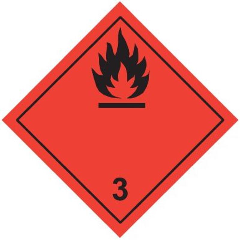Знак для маркировки опасных грузов "Кл.3" 250х250 мм, пленка самоклеящаяся ГОСТ 19433-88 | an-7-03 | EKF — фото 1 | Sento