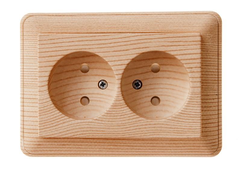 W59 Сосна Розетка 2-ая без заземления (в сборе) | RS16-254-78 | SE — Systeme Electric