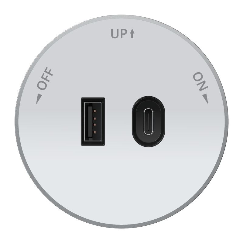 MultiTrack Розетка 2хUSB (тип А+С) 18Вт, 5В/3А Белый | MTK13003W | SE — Systeme Electric