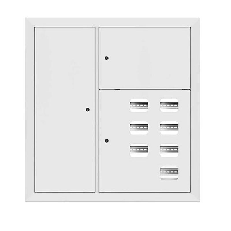 Щит этажный 7 кв. RAL9003 со слаботочным отсеком слева (1000х950х150) | mb29-v-7z-ral9003 | EKF — фото 1 | Sento