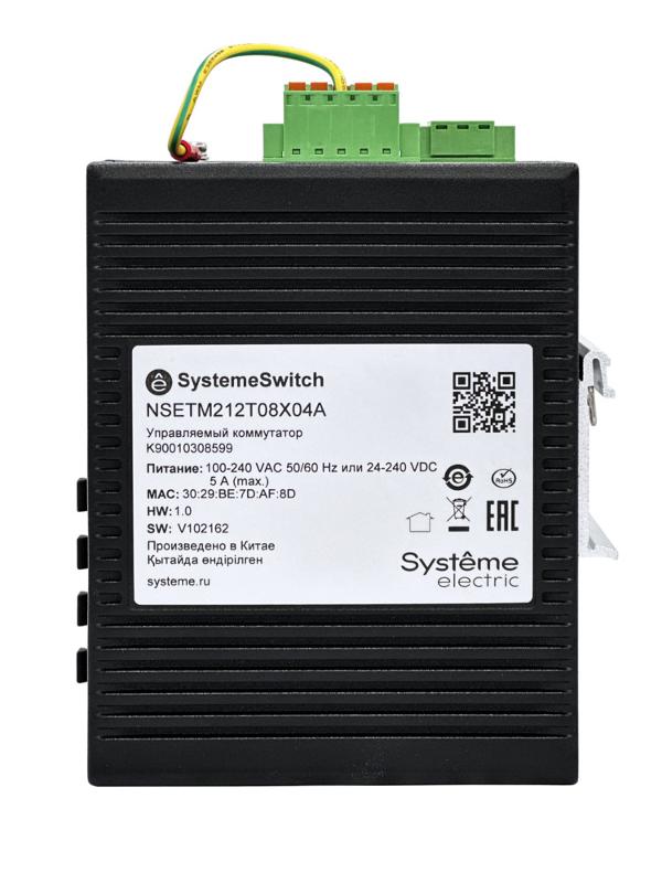 Управляемый промышленный коммутатор Ethernet L2, 8x10/100/1000BaseT, 4x100/1000BaseX SFP | NSETM212T08X04A | SE — миниатюра 2