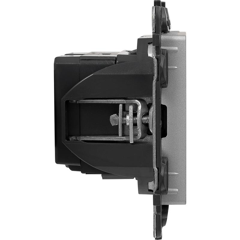 Valena LIFE Алюминий Зарядное устройство с 2-мя USB-разьемами тип A-тип С 240В/5В 3000мА С лицевой панелью — миниатюра 5