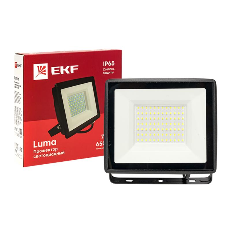 Прожектор светодиодный СДО-3005 75Вт 6500К IP65 EKF Basic | FLL-3005-75-6500 | EKF — миниатюра 5