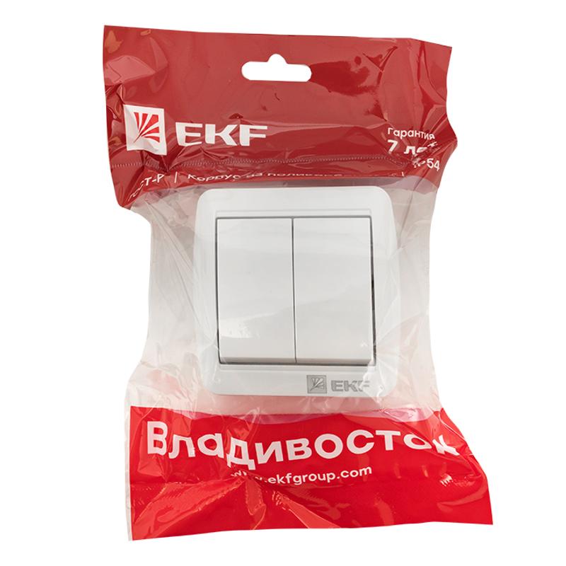Владивосток Выключатель 2-кл. 10А IP54 сер. EKF PROxima | EQR16-023-30-54 | EKF — миниатюра 3