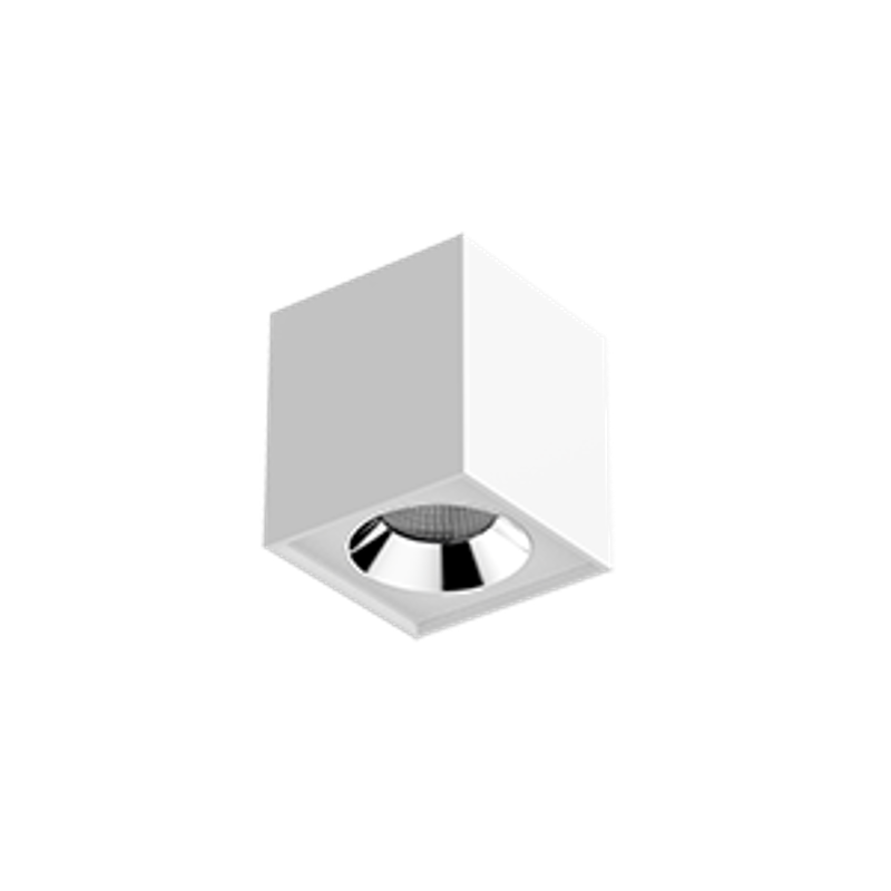 Светильник светодиодный DL-02 Cube накладной 100*110 12W 3000K 35° RAL9010 белый матовый | V1-R0-00360-20000-2001230 | VARTON — VARTON