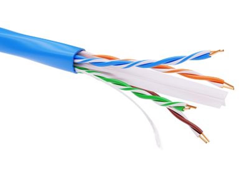 Информационный кабель неэкранированый U/UTP 4х2 CAT6, PVC, синий | RN6UUPV3BL | DKC — DKC (ДКС)