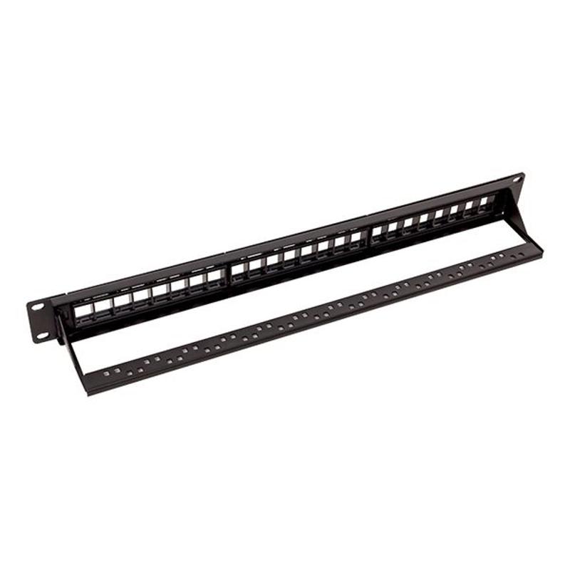 Патч-панель модульная TERACOM PRO 19'' 1U неэкранированная 24 порта с органайзером (пустая) | TRP-MODP-UTP-1U24 | EKF — миниатюра 9