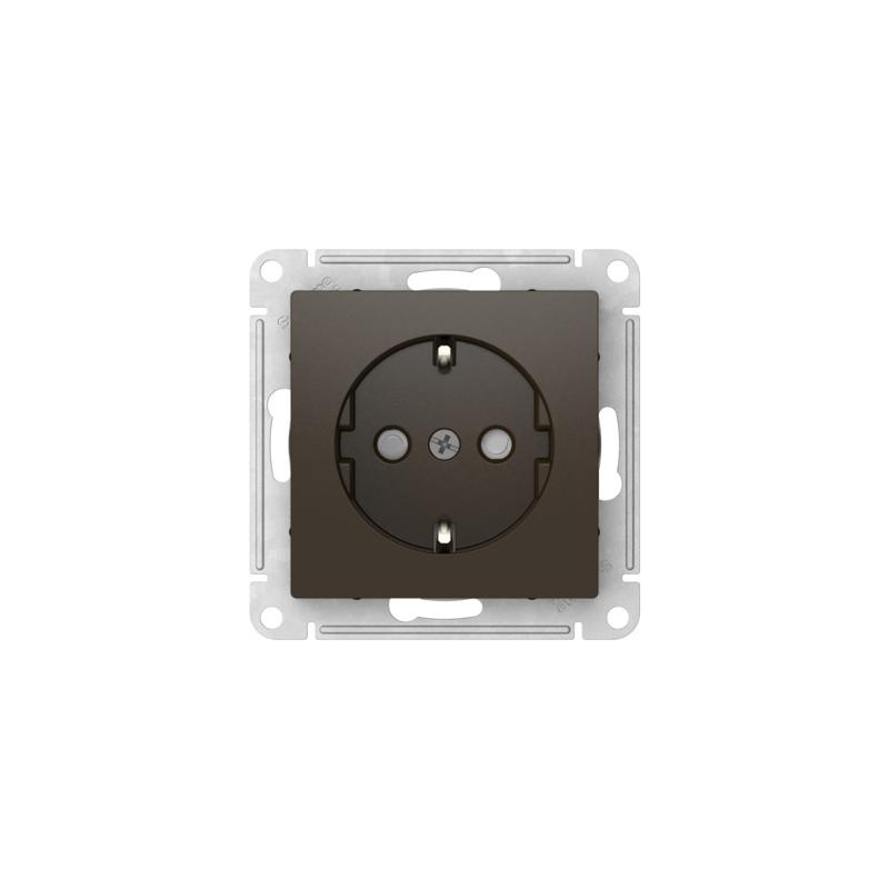 AtlasDesign Мокко Розетка с заземлением со шторками, 16А, механизм, быстрозажимные клеммы | ATN000645S | SE — миниатюра 5