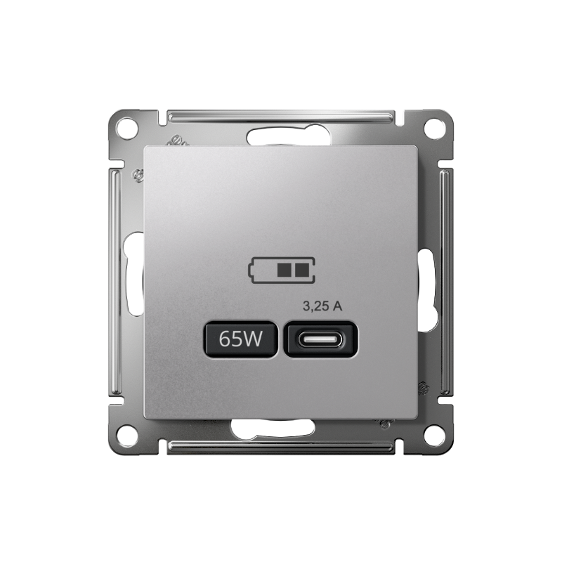 AtlasDesign Алюминий USB Розетка тип-C 65W высокоскоростной заряд QC PD | ATN000327 | SE — миниатюра 2