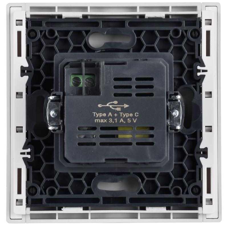 FORTE&PIANO Розетка USB A+C 3,1А FP250 белый | FP-U22-D31-K01 | IEK — миниатюра 3