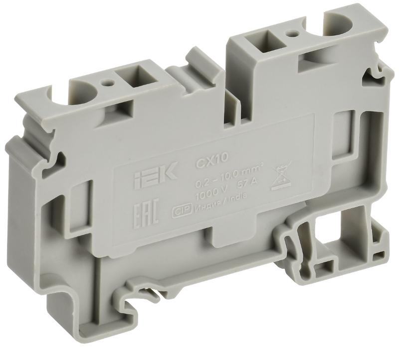ARMAFIX Клемма пруж. CX10 10мм2 проходная серая| AF-CT40-00-K03-010| IEK — миниатюра 2