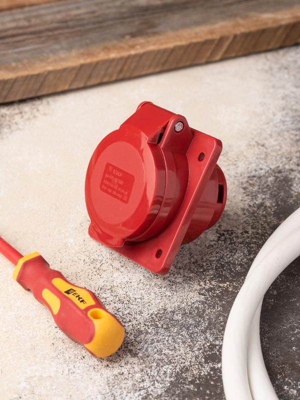 Розетка стационарная внутренняя 415 3Р+РЕ+N 16А 380В IP44 EKF PROxima | ps-415-16-380 | EKF — миниатюра 8
