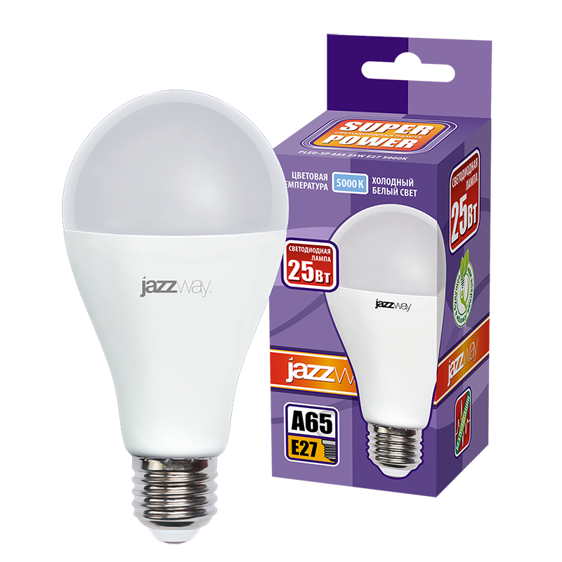 Лампа светодиодная PLED- SP A65 25w E27 5000K 230/50 | .5018082A | Jazzway — миниатюра 3