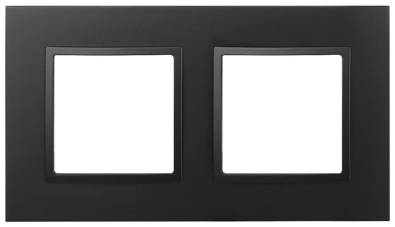 Рамка для розеток и выключателей Elegance 14-5012-05 Classic, на 2 поста, антрацит | Б0060580 | ЭРА — ЭРА (Энергия света)