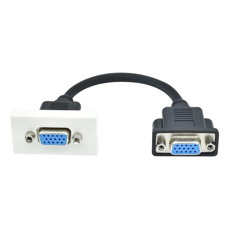 PRIMER РКМ-10-20-П Розетка VGA M/M (1 мод.) бел. | PR-KK40D-RV-0-1-K01 | IEK — миниатюра 2