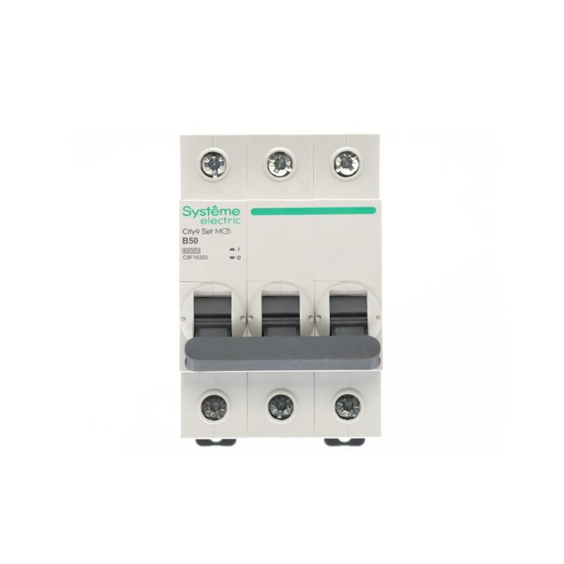 Выключатель автоматический трёхполюсный 50A B 6kA City9 | C9F16350 |Systeme Electric — миниатюра 3