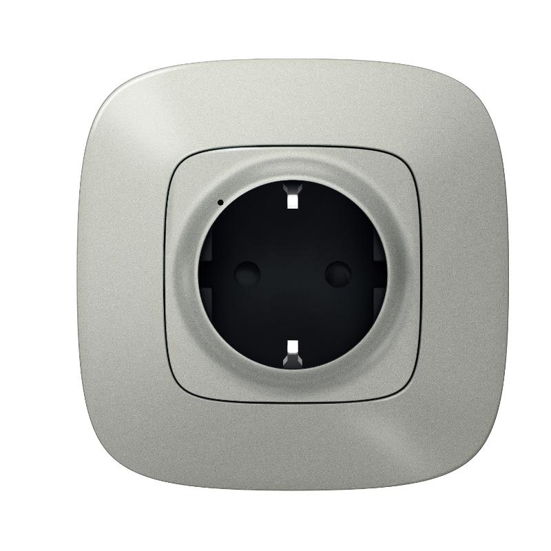 Розетка умная с/з Valena Allure 16А 230В алюм. Netatmo — миниатюра 5