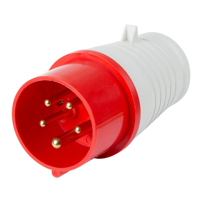 Вилка 015 переносная 3Р+РЕ+N 16А 380В IP44 | 11-8902 | REXANT — REXANT