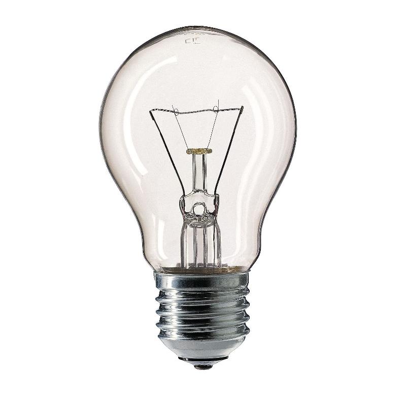 Лампа накаливания ЛОН Stan 60W E27 230V A55 CL 1CT/12X10 | 926000006627 | PHILIPS — Philips