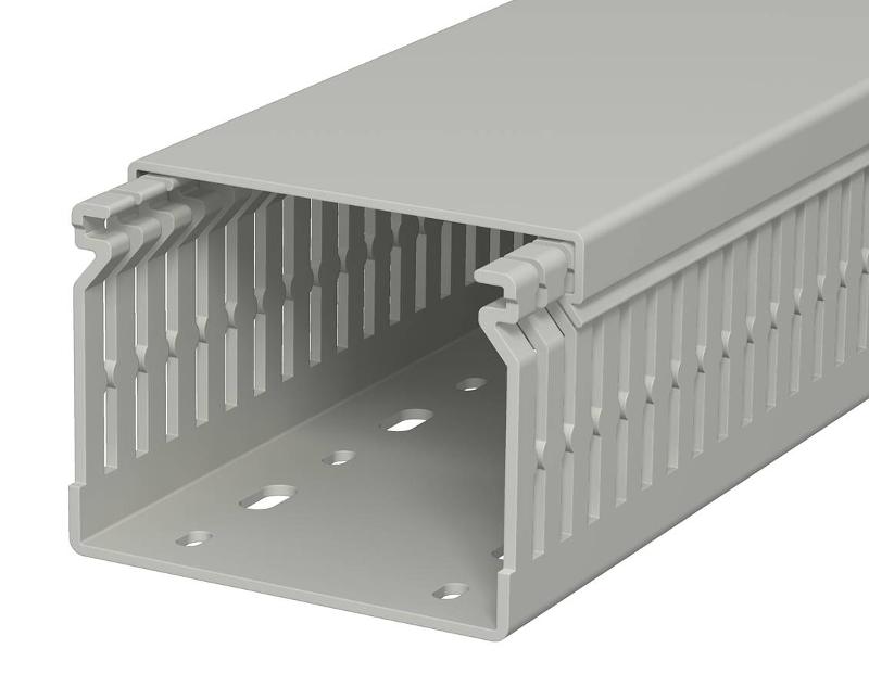 Распределительный кабельный канал LK4 N 60x80x2000 мм (ПВХ,серый) (LK4 N 60080) | 6178209 | OBO Bettermann — OBO Bettermann