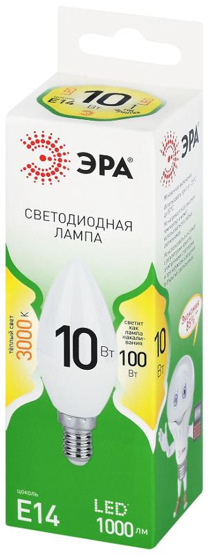 Лампа светодиодная  GREEN LINE LED B35-10W-830-E14 GL E14 10 Вт свеча теплый свет | Б0067108 | ЭРА — миниатюра 5