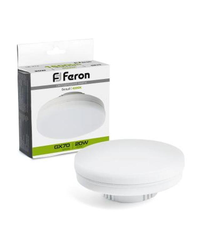 Лампа cветодиодная, (20W) 230V GX70 4000K, LB-473 | 48307 | FERON — Feron