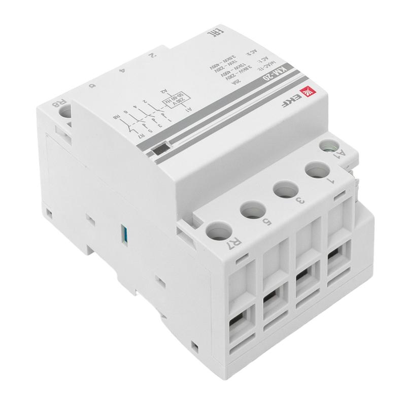 Контактор модульный КМ 20А 3NО+NC (3 мод.) EKF PROxima | km-3-20-31 | EKF — миниатюра 12