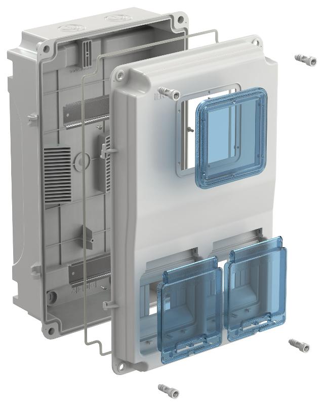 Корпус пластиковый навесной ЩУРн-П 3/10 IP66 KREPTA 5 | KR5-KP33-N-10-66 | IEK — миниатюра 2