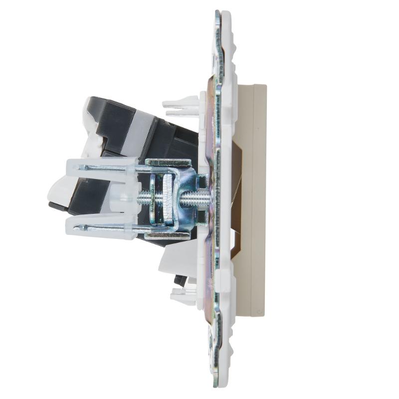 SKANDY Розетка компьютерная RJ45 кат.5E SK-K01B бежевый | SK-K10-1-K10 | IEK — миниатюра 4