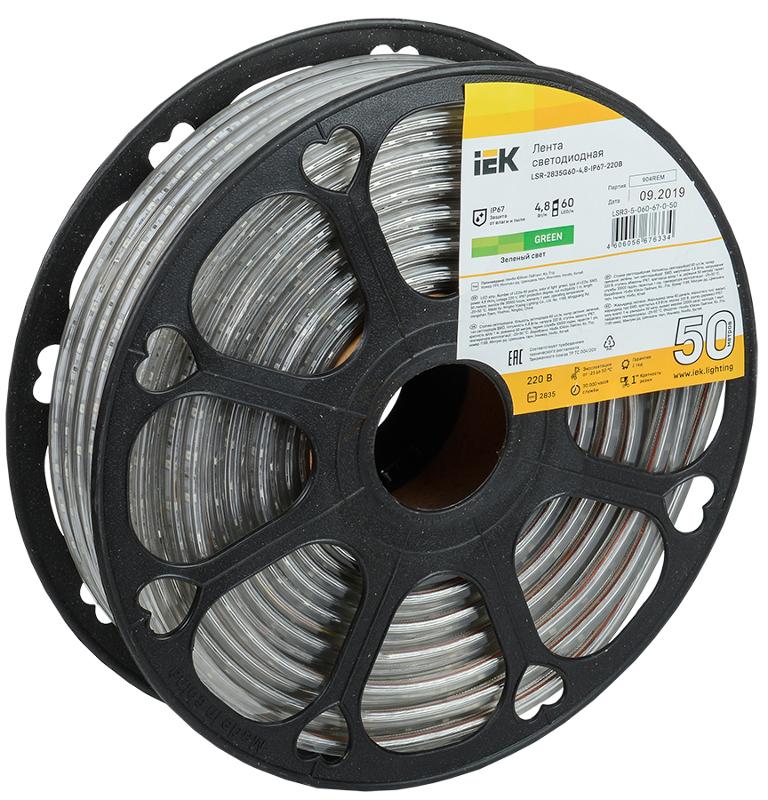 Лента светодиодная 50м LSR-2835G60-4,8-IP67-220В | LSR3-5-060-67-0-50 | IEK — IEK (ИЭК)