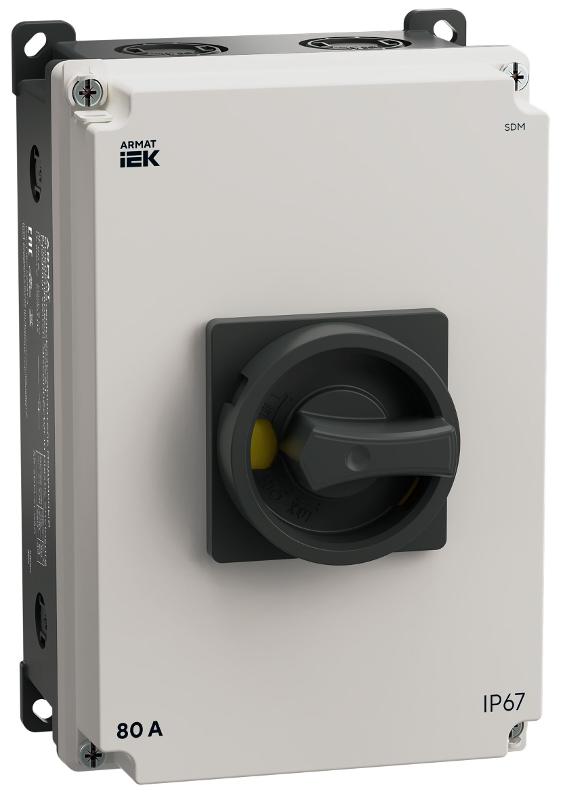 ARMAT Выключатель-разъединитель SDM 3P 80А в пластиковом боксе IP67 IEK AR-SDM-21-080 — фото 1 | Sento