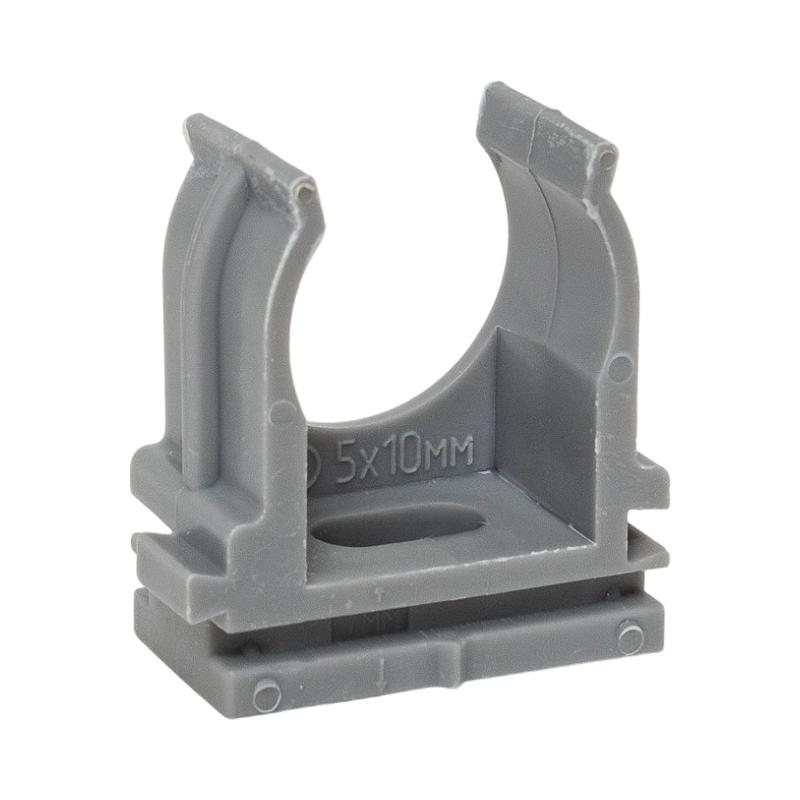 Крепеж-клипса для ручного монтажа d20 мм (10 шт) серая -Plast| derj-z-20sn-r | EKF — EKF